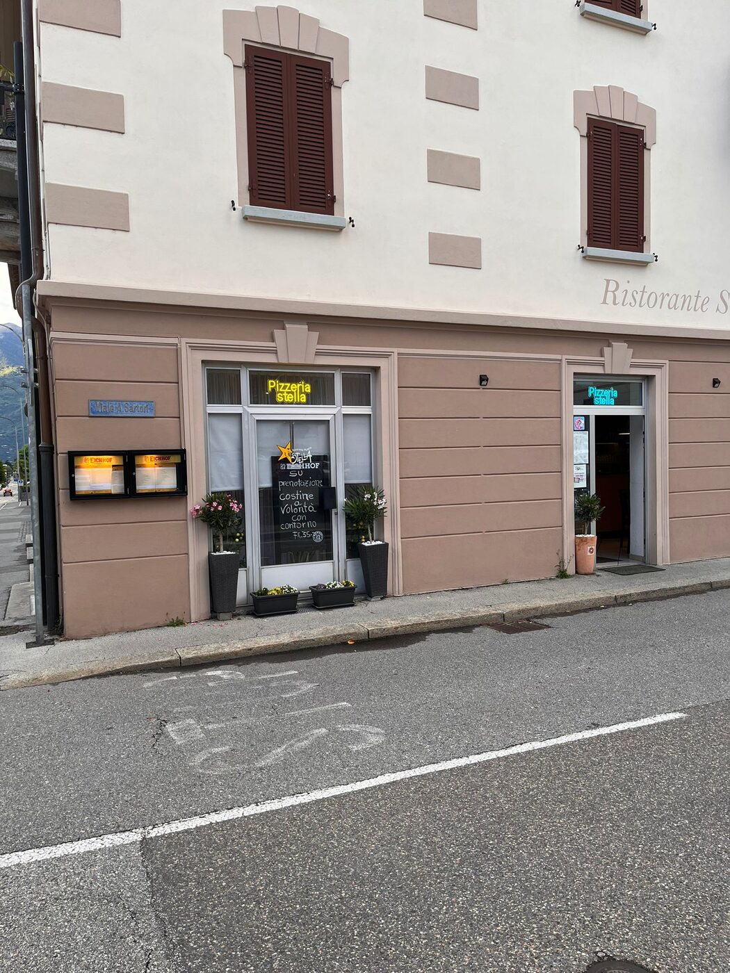 L'ingresso del ristorante