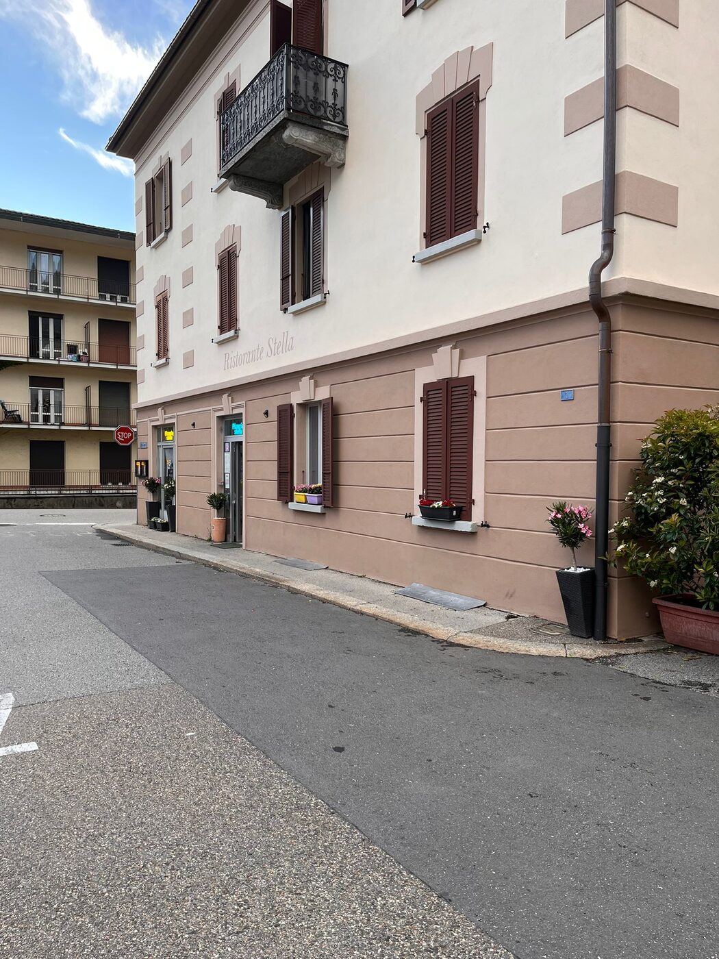 Il ristorante visto dall'esterno